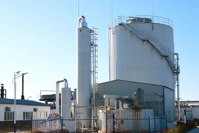 large biogas plant
